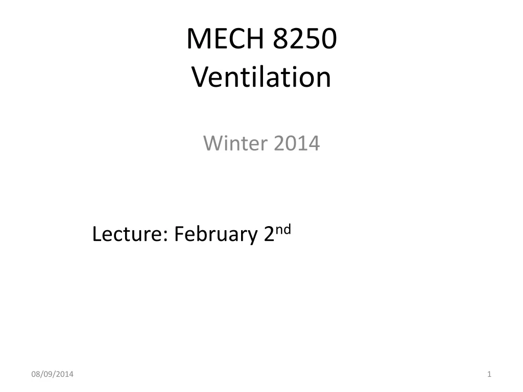 mech 8250 ventilation