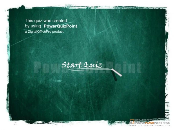 Quiz created by PowerQuizPoint