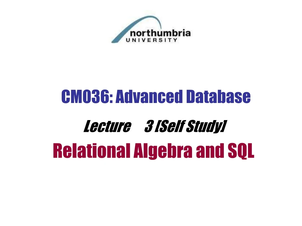 cm036 advanced database