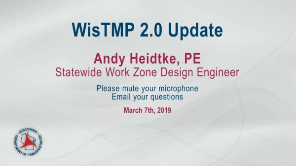 WisTMP 2.0 Update