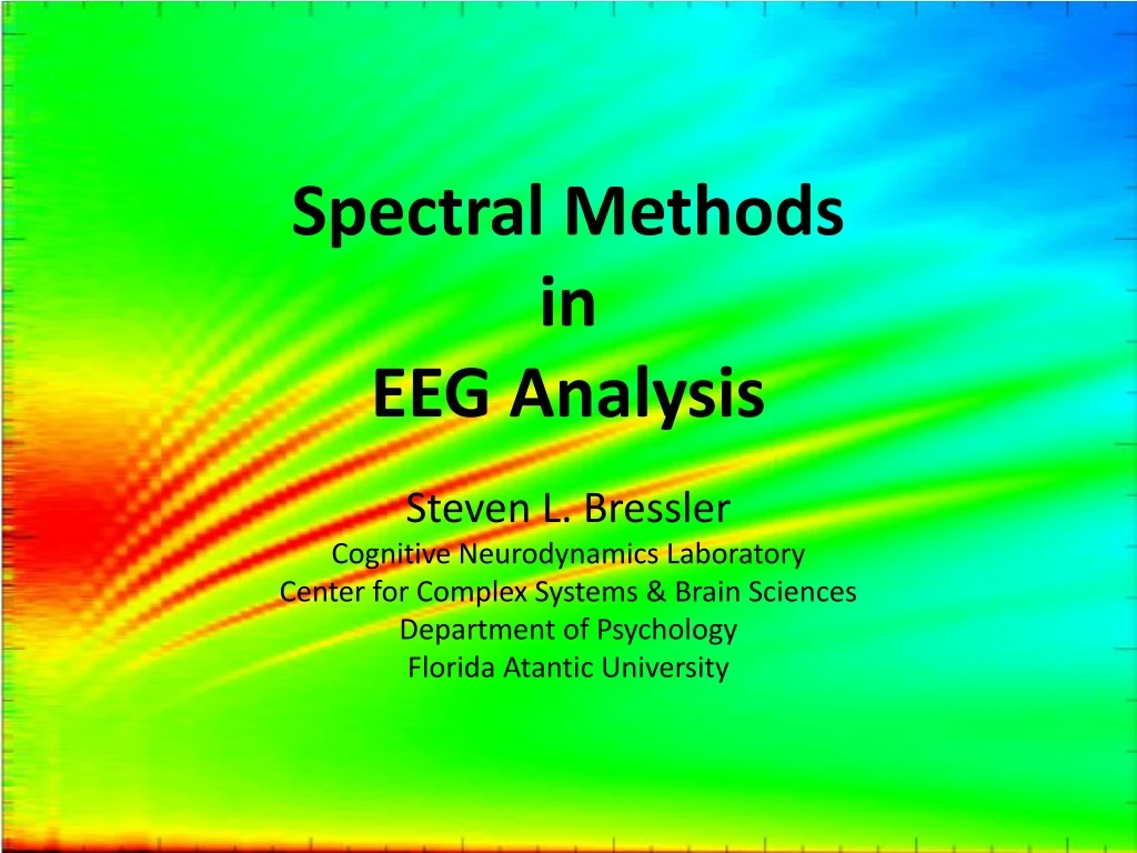 spectral methods in eeg analysis