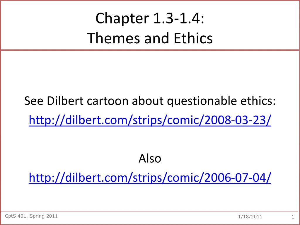 chapter 1 3 1 4 themes and ethics