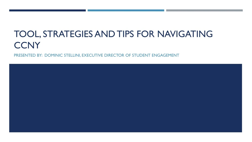 tool strategies and tips for navigating ccny