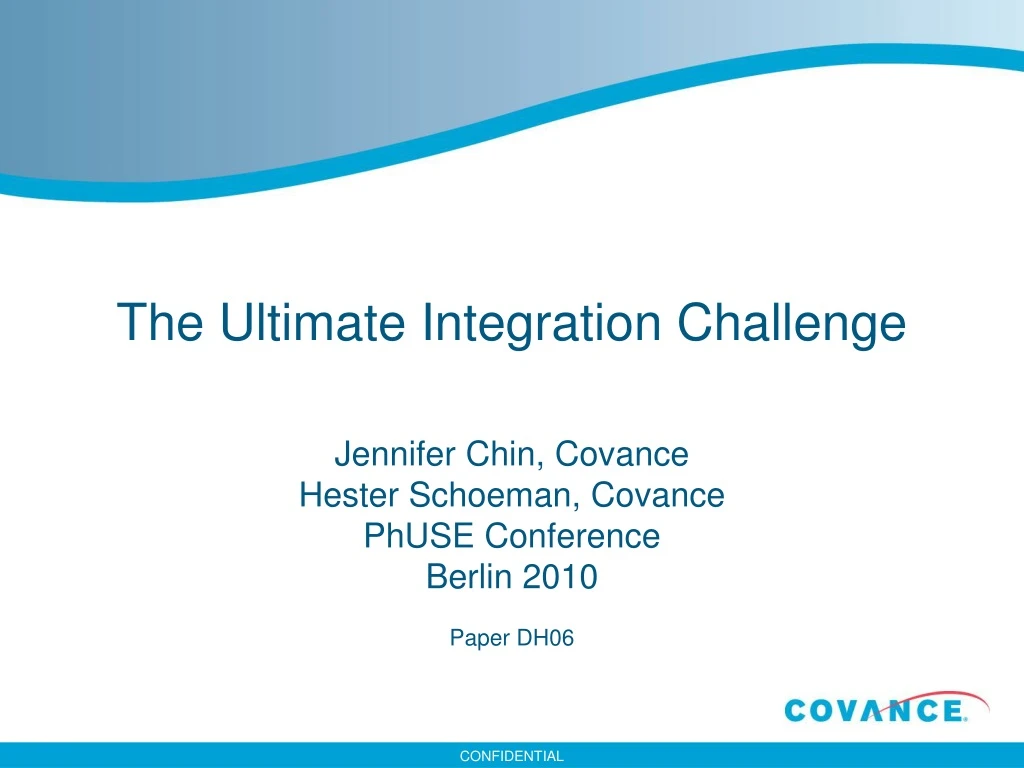the ultimate integration challenge