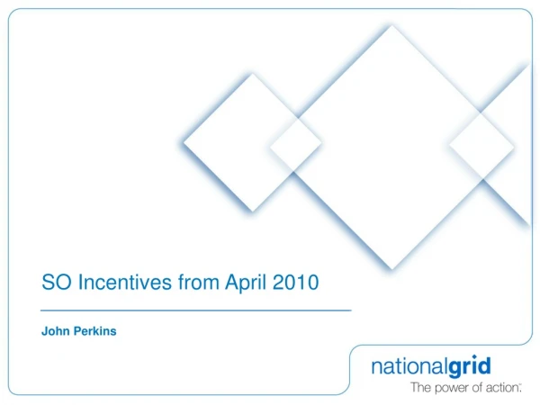 SO Incentives from April 2010