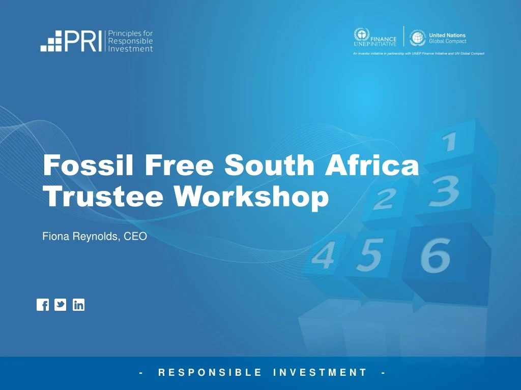 fossil free south africa trustee workshop