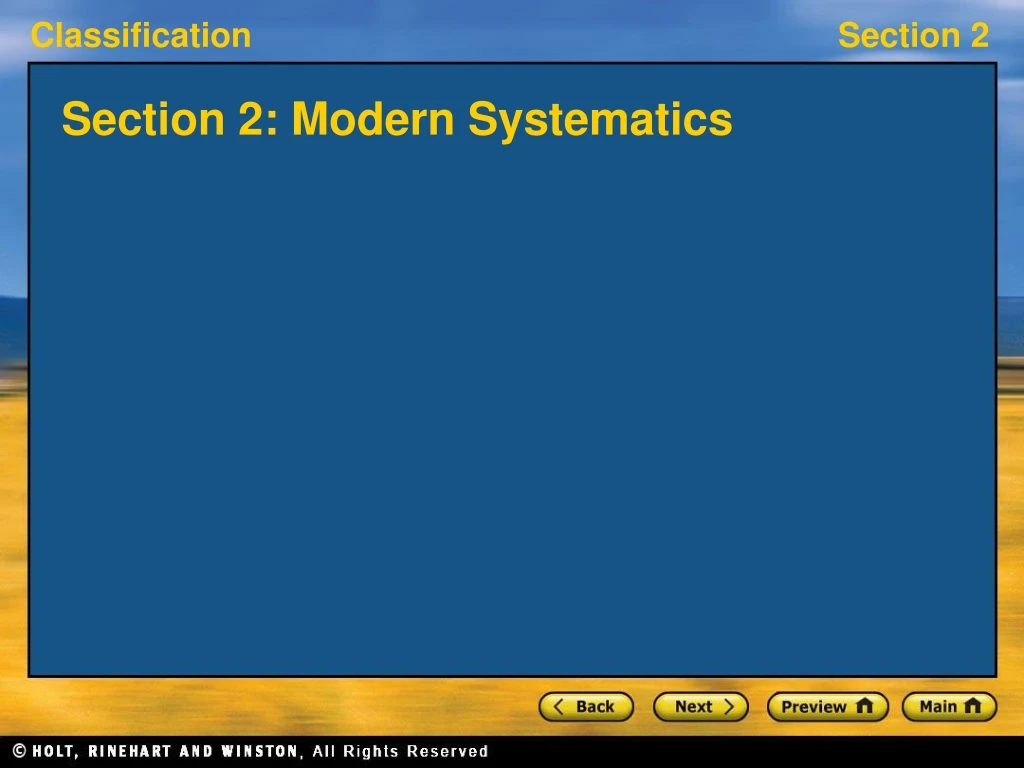 section 2 modern systematics
