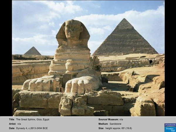 Title: The Great Sphinx, Giza, Egypt Artist: n