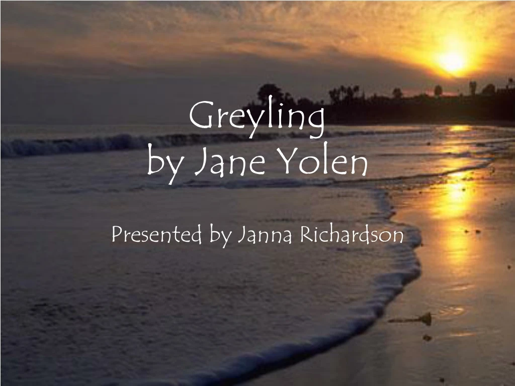 greyling by jane yolen