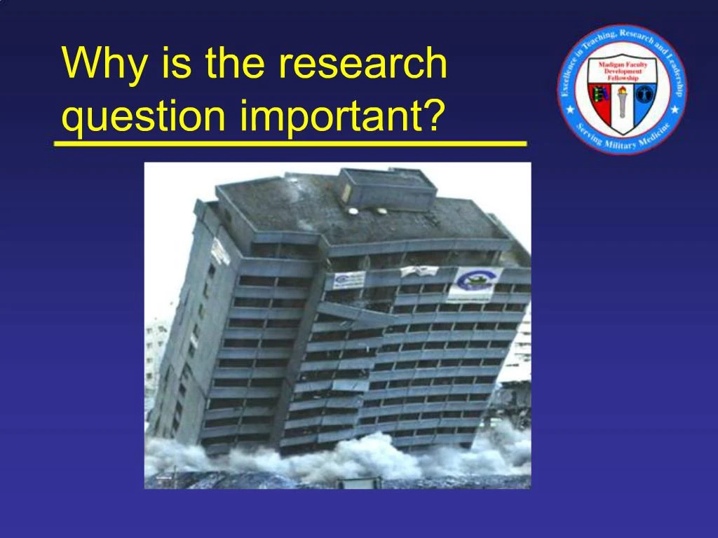 why a research question is important