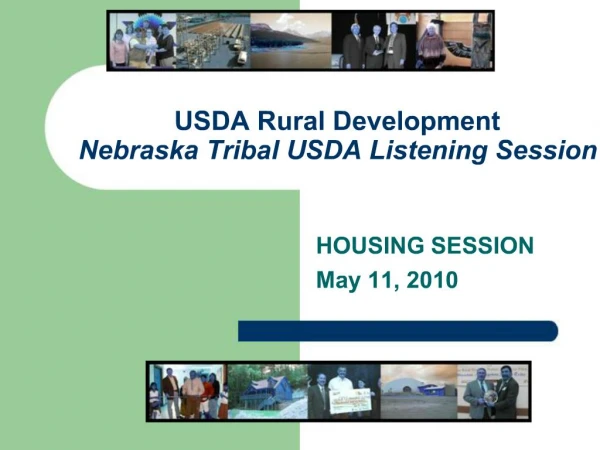 USDA Rural Development Nebraska Tribal USDA Listening Session
