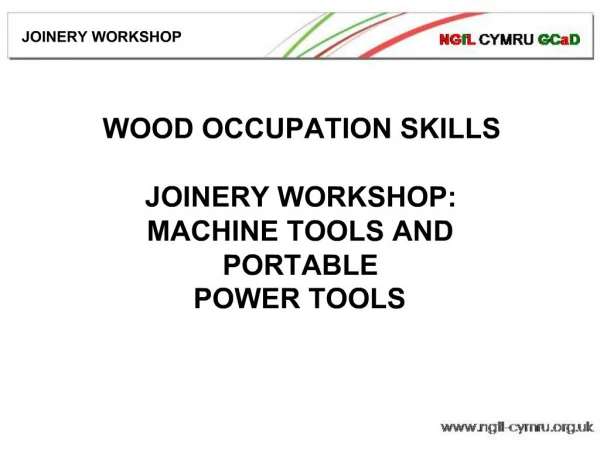 JOINERY WORKSHOP