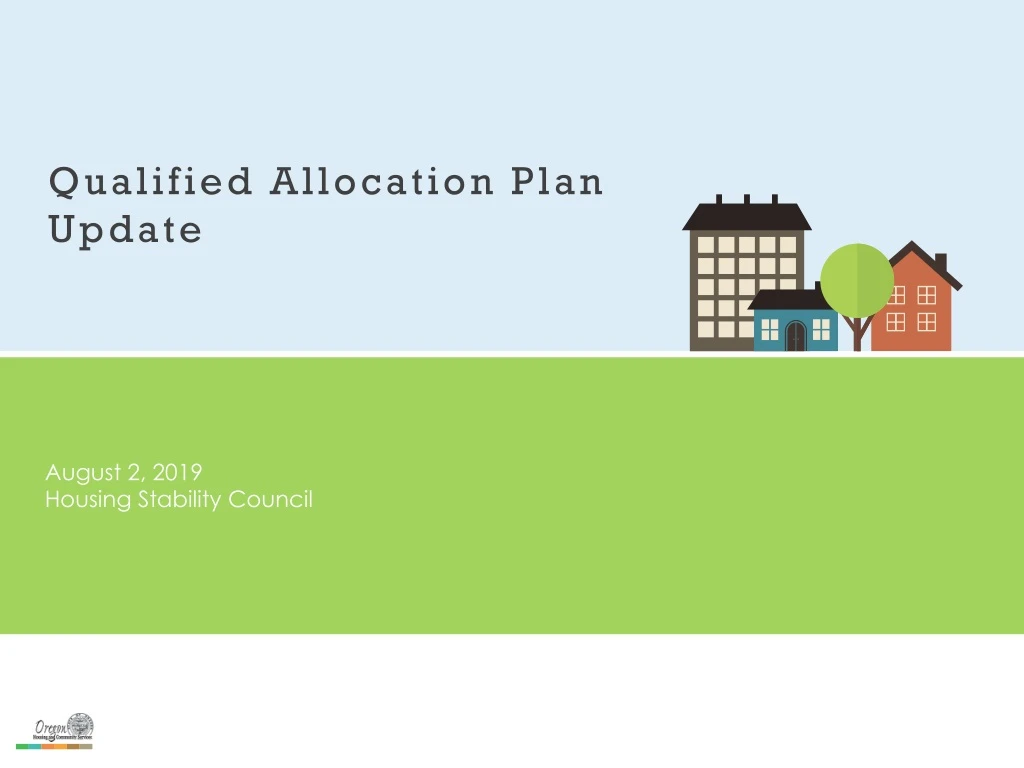 qualified allocation plan update