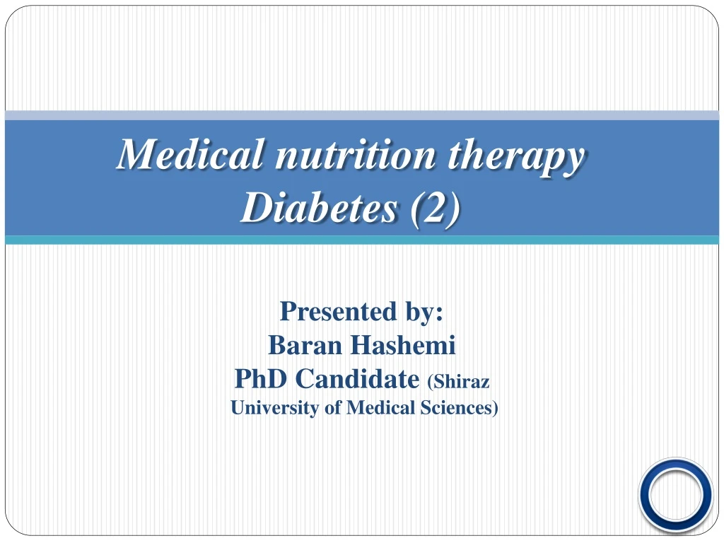 medical nutrition therapy diabetes 2