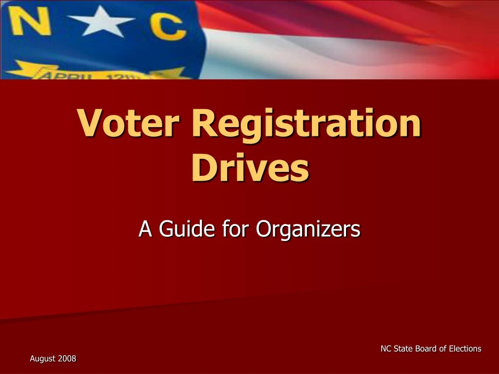 voter registration drives