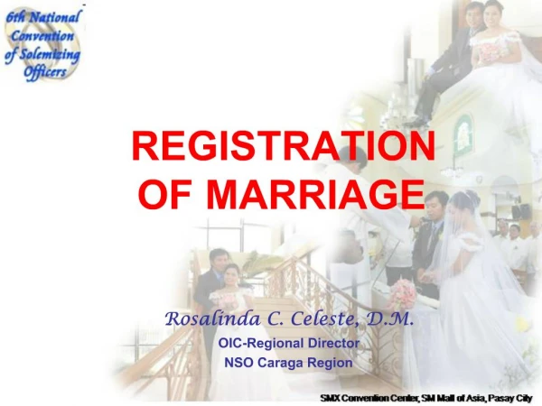 Rosalinda C. Celeste, D.M. OIC-Regional Director NSO Caraga Region