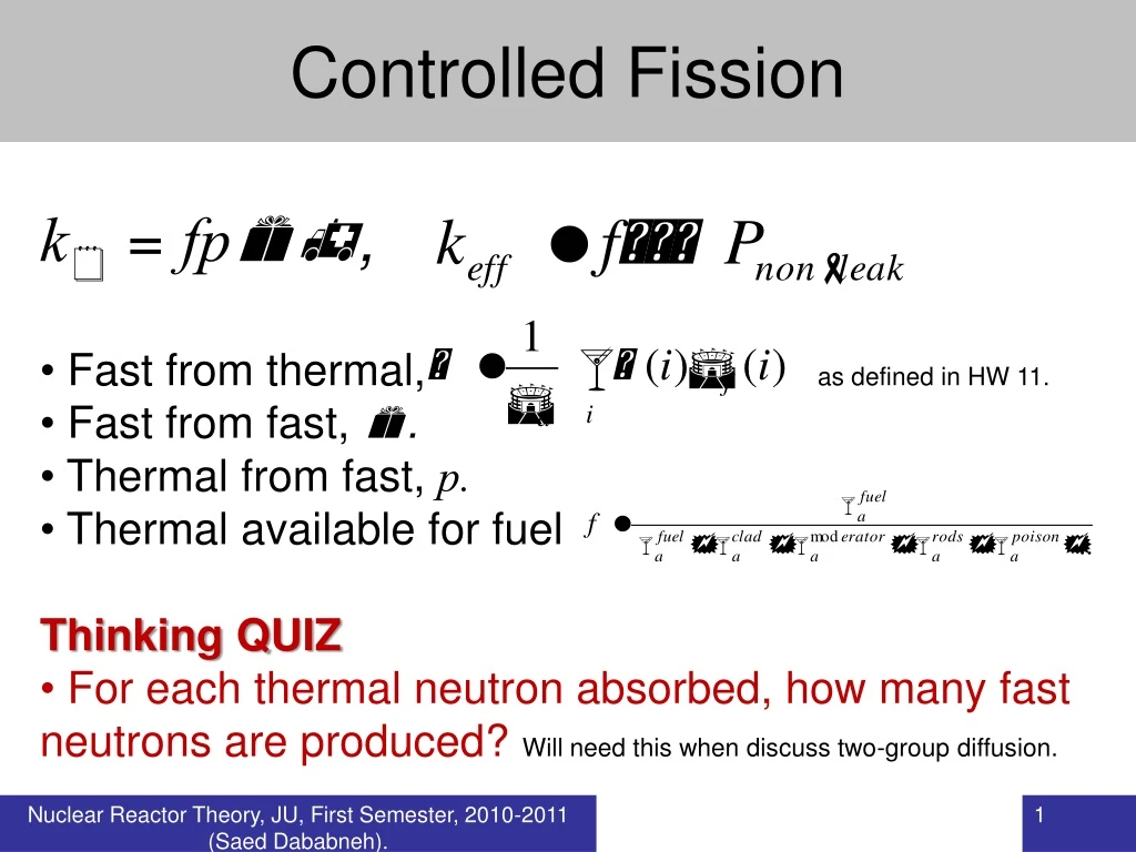 controlled fission