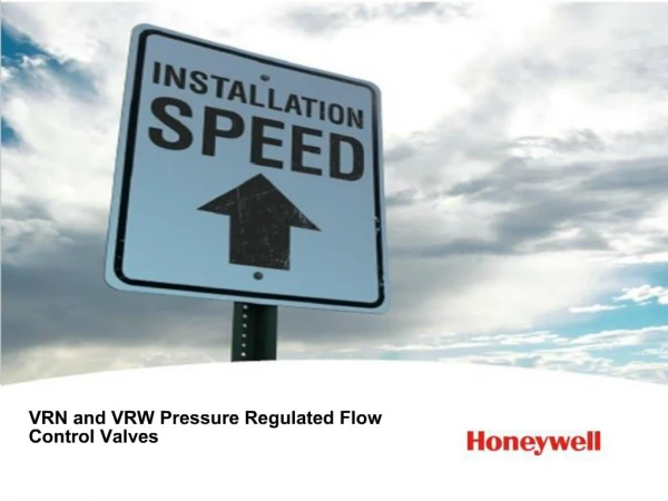 VRN and VRW Pressure Regulated Flow Control Valves
