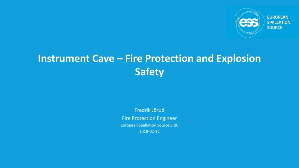 instrument cave fire protection and explosion safety