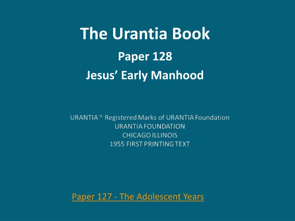 the urantia book