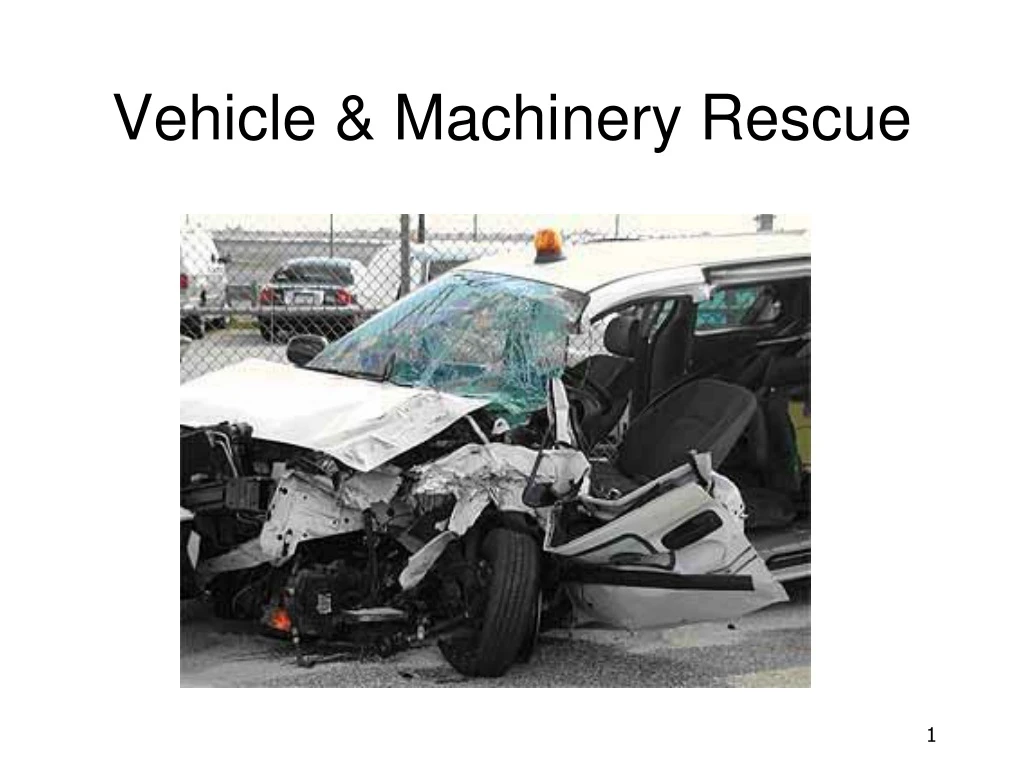 vehicle machinery rescue
