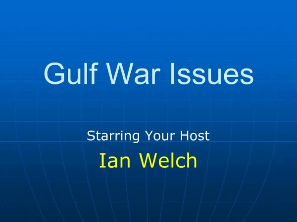 Gulf War Issues