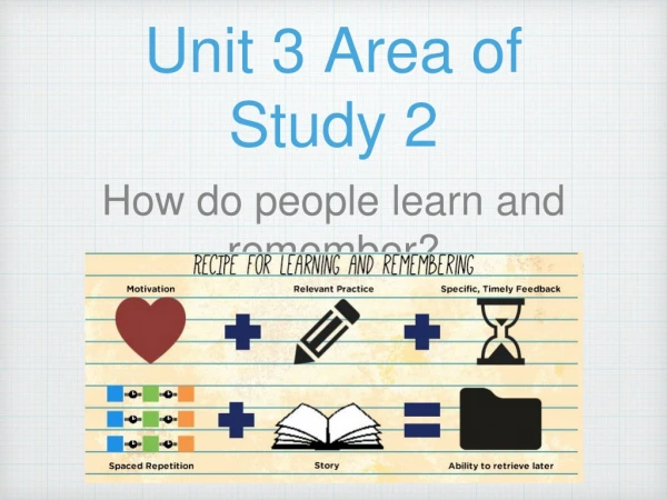 Unit 3 Area of Study 2