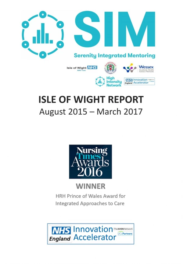 ISLE OF WIGHT REPORT August 2015 – March 2017