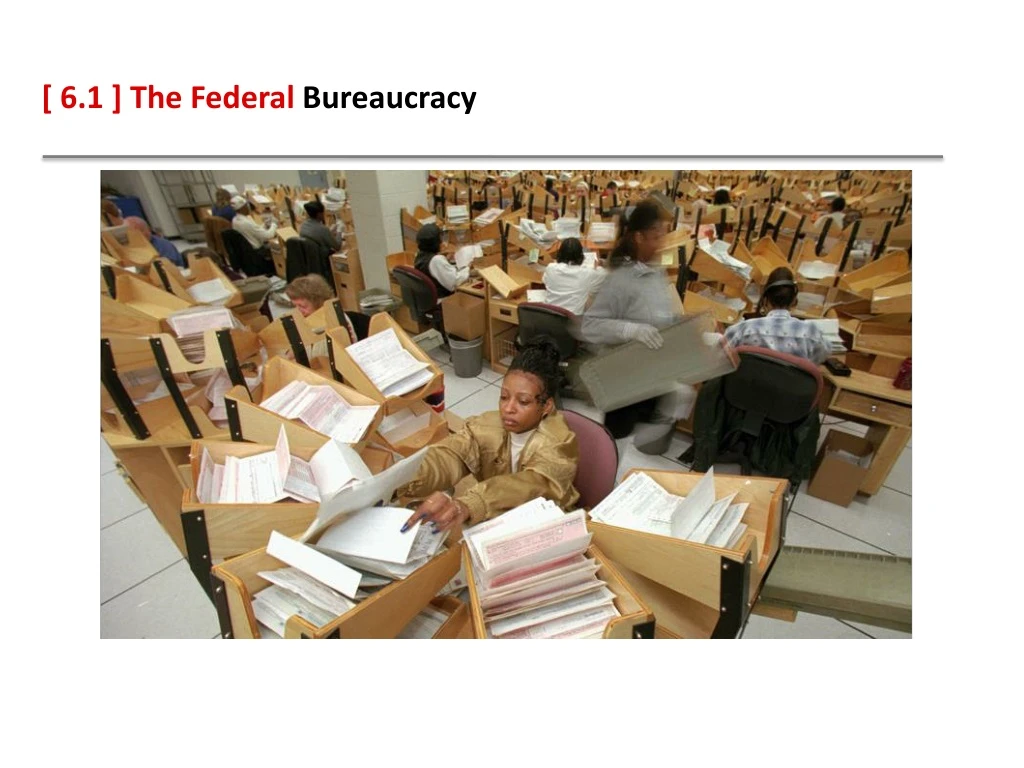 6 1 the federal bureaucracy