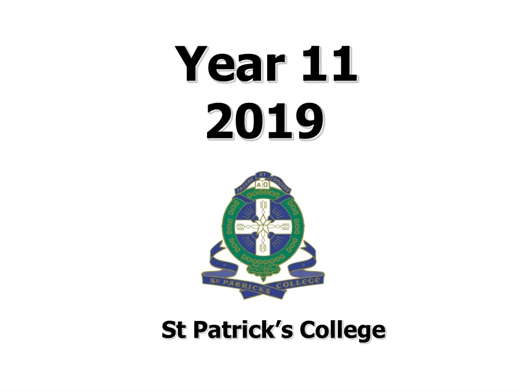 year 11 2019 st patrick s college