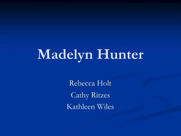 Madelyn Hunter