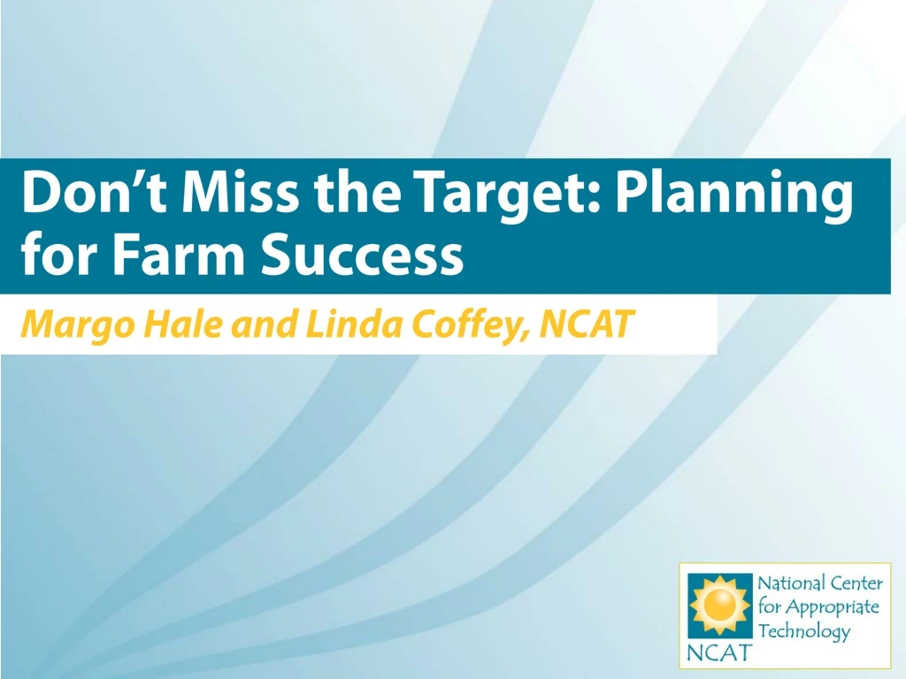 don t miss the target planning for farm success