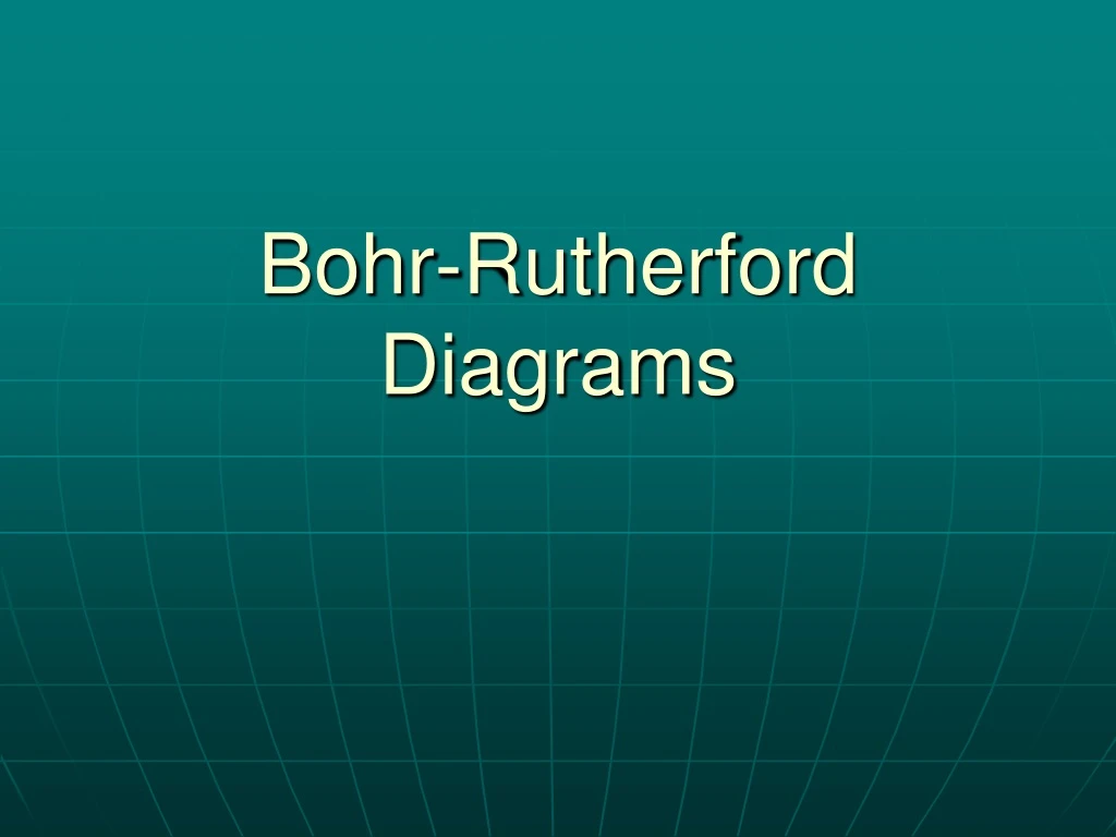bohr rutherford diagrams