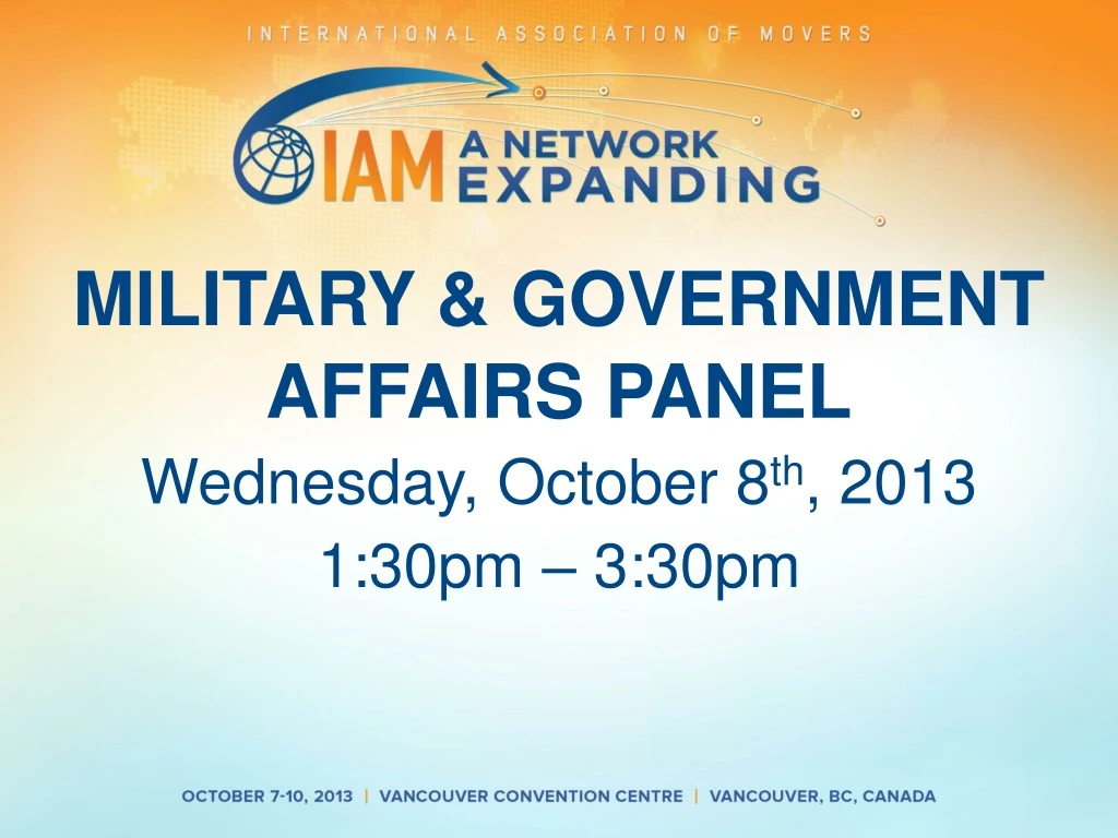 military government affairs panel wednesday