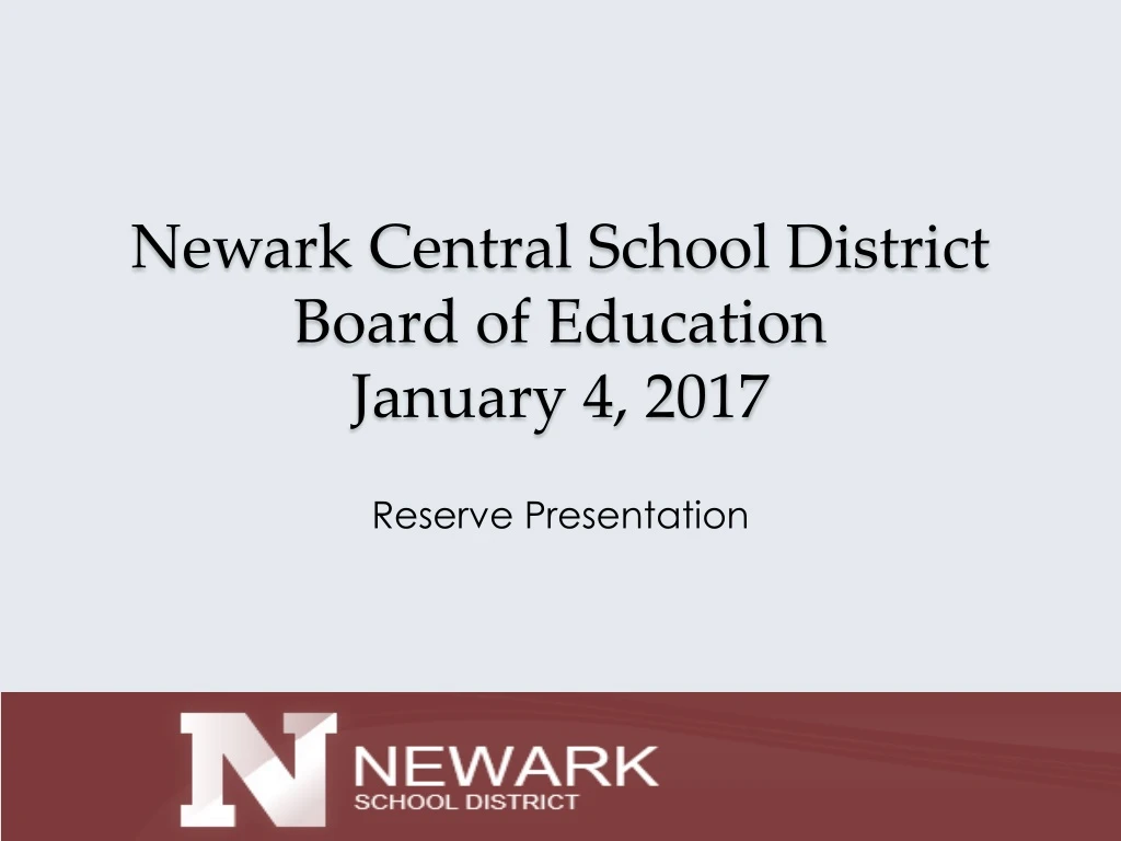 newark central school district board of education january 4 2017
