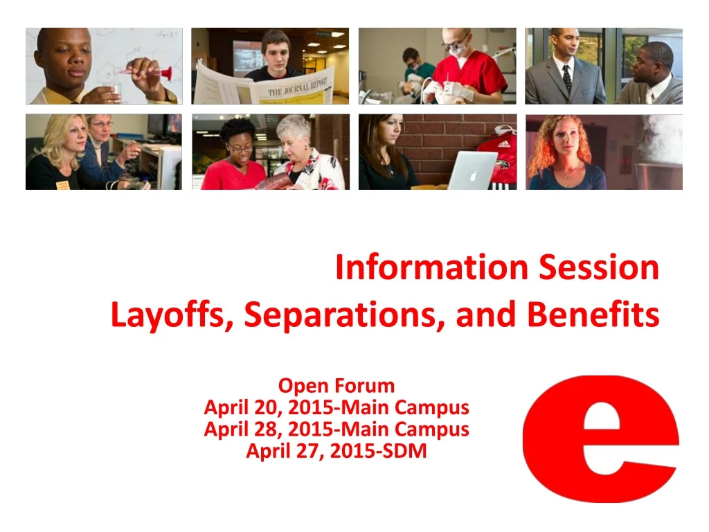 information session layoffs separations and benefits