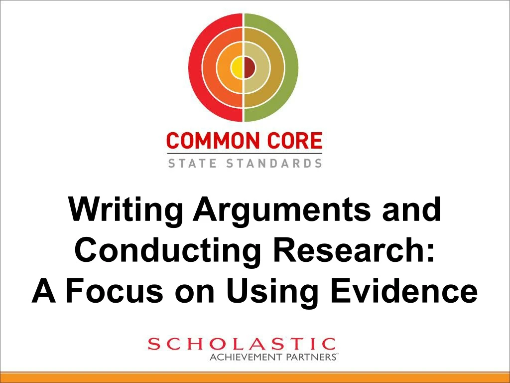 writing arguments and conducting research a focus