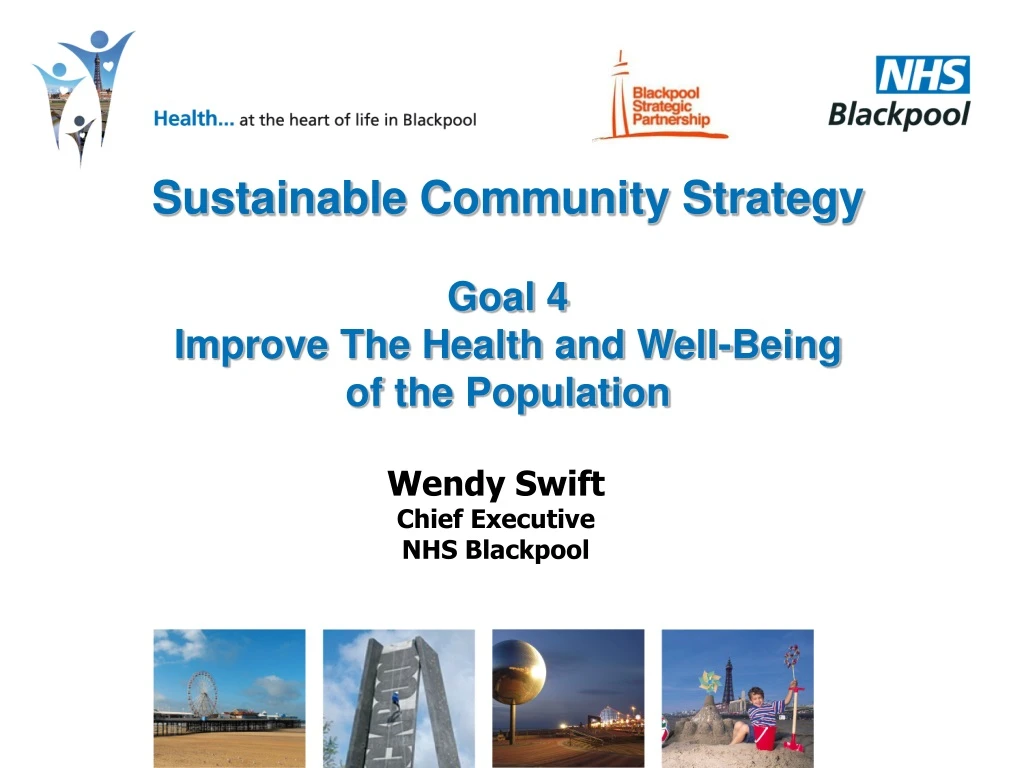 sustainable community strategy goal 4 improve the health and well being of the population
