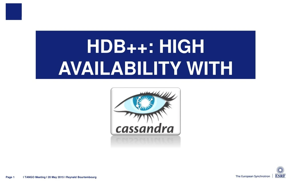 hdb high availability with