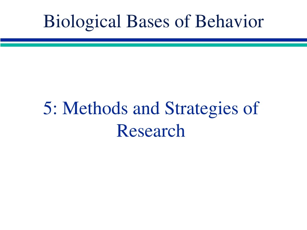 5 methods and strategies of research