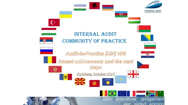 Audit-in-Practice ( AiP ) WG Recent achivements and the next steps T ashkent , October 2017