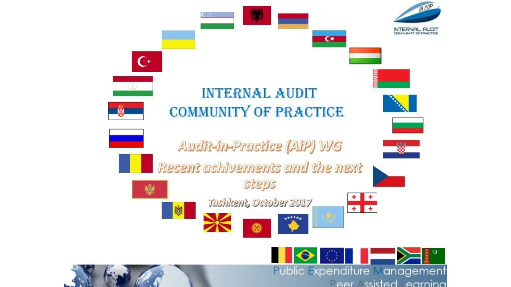 audit in practice aip wg recent achivements and the next steps t ashkent october 2017
