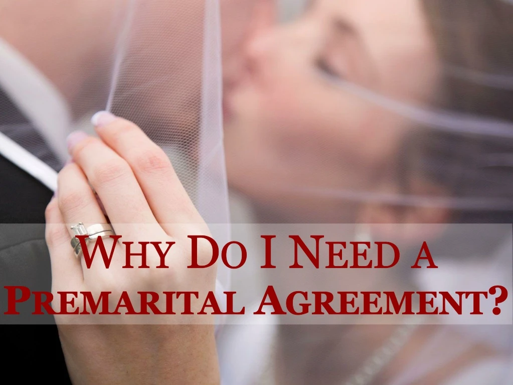 why do i need a premarital agreement
