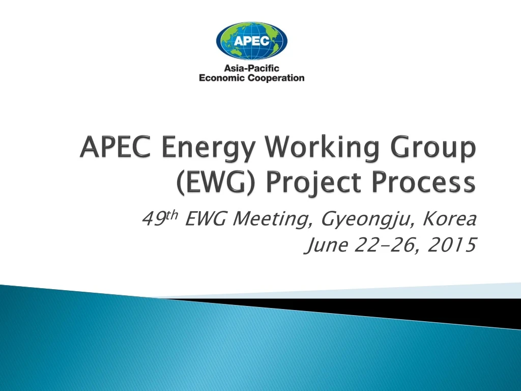 apec energy working group ewg project process