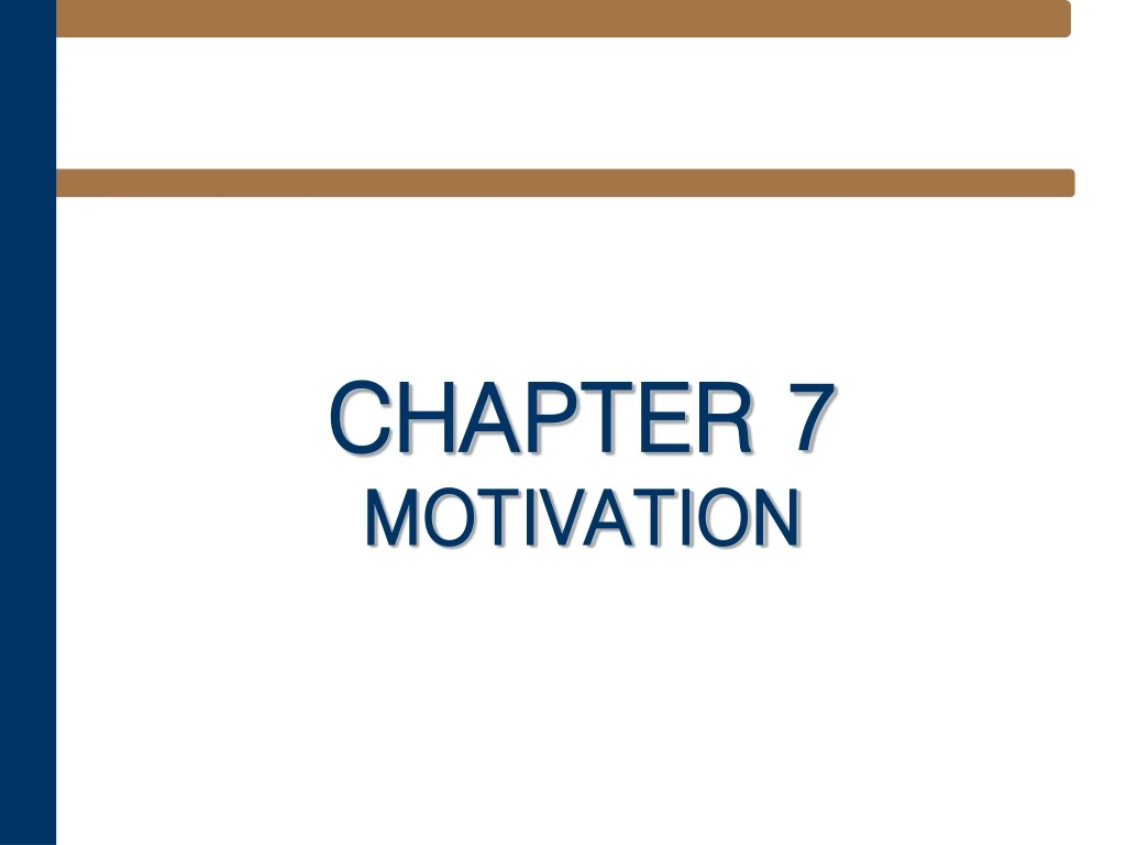 chapter 7 motivation