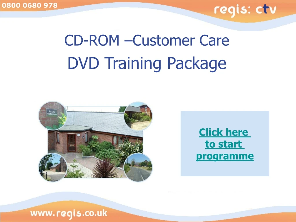 cd rom customer care dvd training package