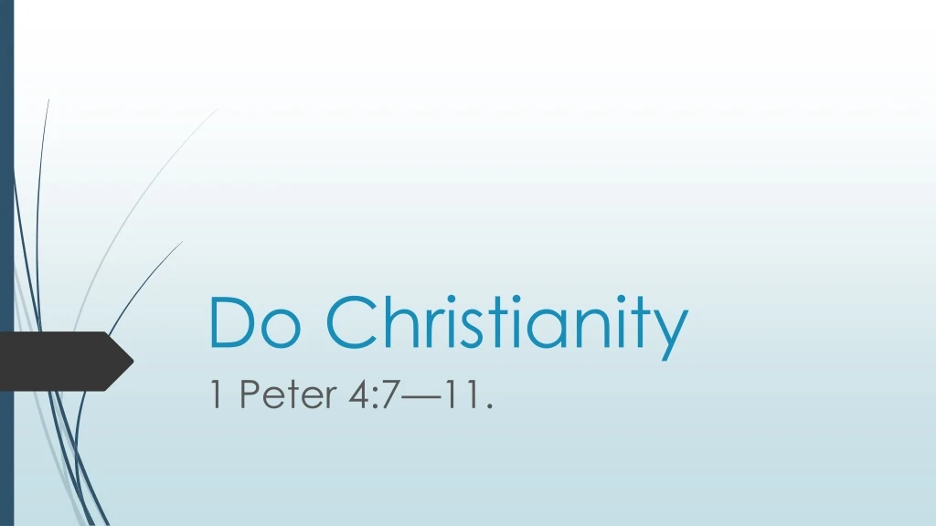 do christianity