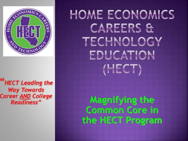 Home Economics Careers &amp; Technology Education (HECT)