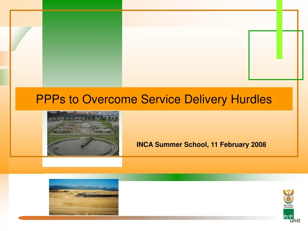 ppps to overcome service delivery hurdles