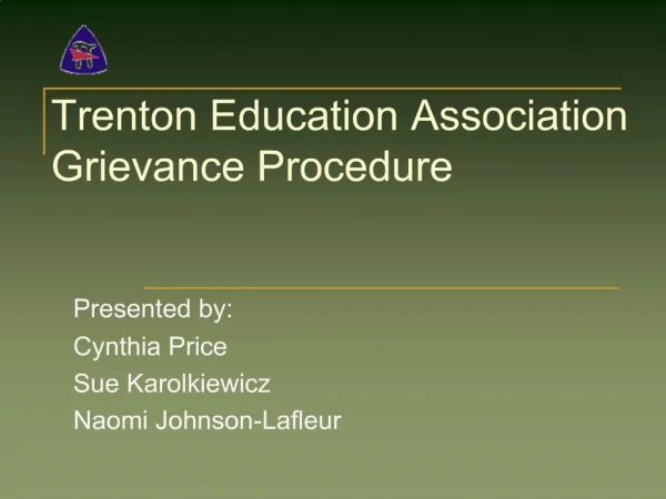 Trenton Education Association Grievance Procedure